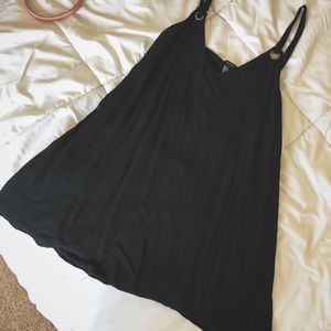 Tank Top Flowy Black Dress